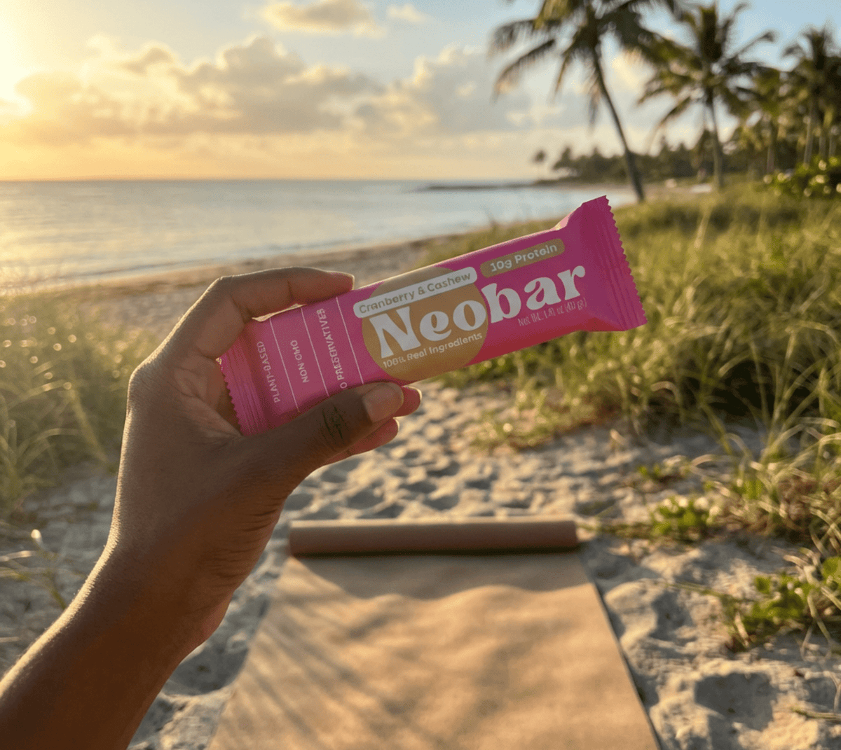 NEOBAR 10g Plant-Based Protein Cranberry & Cashew Bars | 12 Count - Neobar - Protein Bar