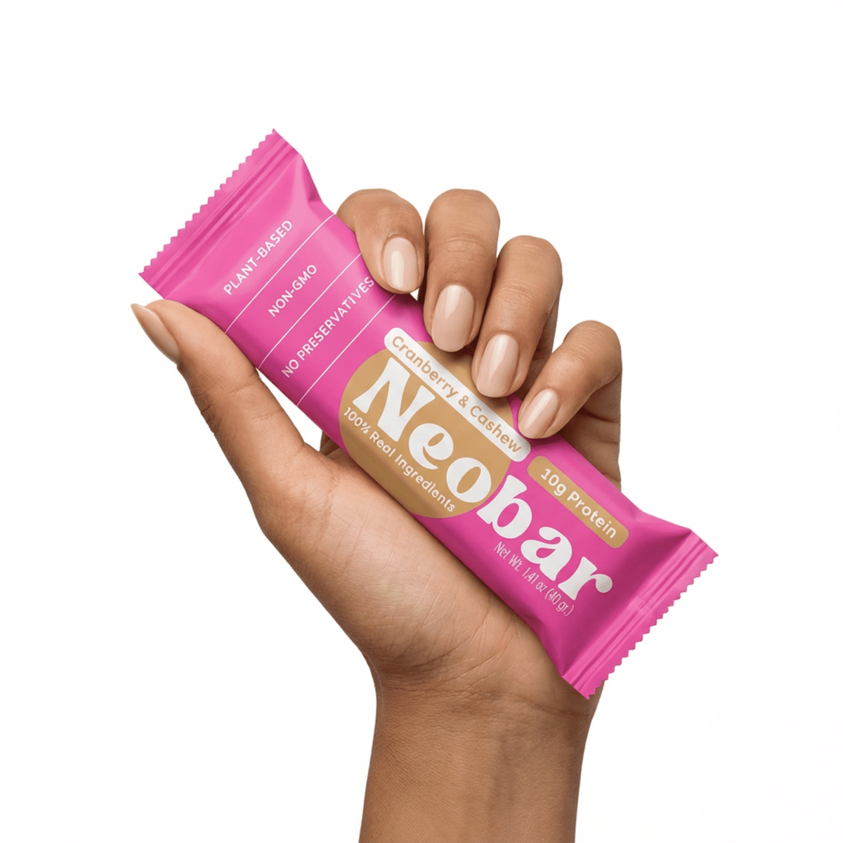 NEOBAR 10g Plant-Based Protein Cranberry & Cashew Bars | 12 Count - Neobar - Protein Bar