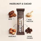 NEOBAR 9g Plant-Based Protein Hazelnut & Cacao Bars | 12 Count - Neobar - Protein Bar