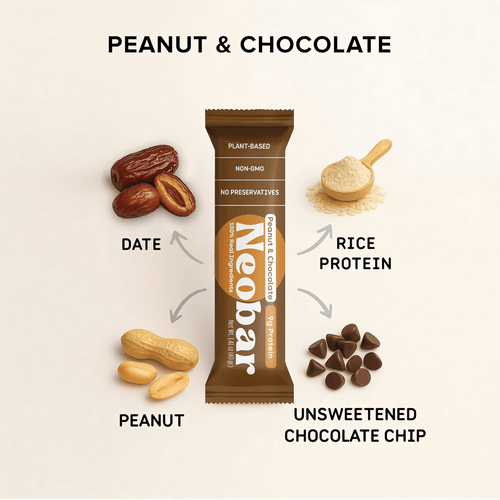 NEOBAR 9g Plant-Based Protein Peanut & Chocolate Bars | 12 Count - Neobar - Protein Bar
