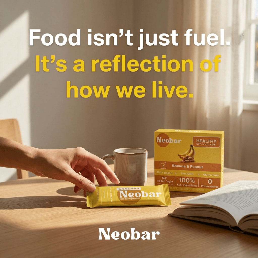 NEOBAR Banana & Peanut Plant-Based Healthy Nut and Fruit Snack Bars | 12 Count - Neobar - Energy Bar