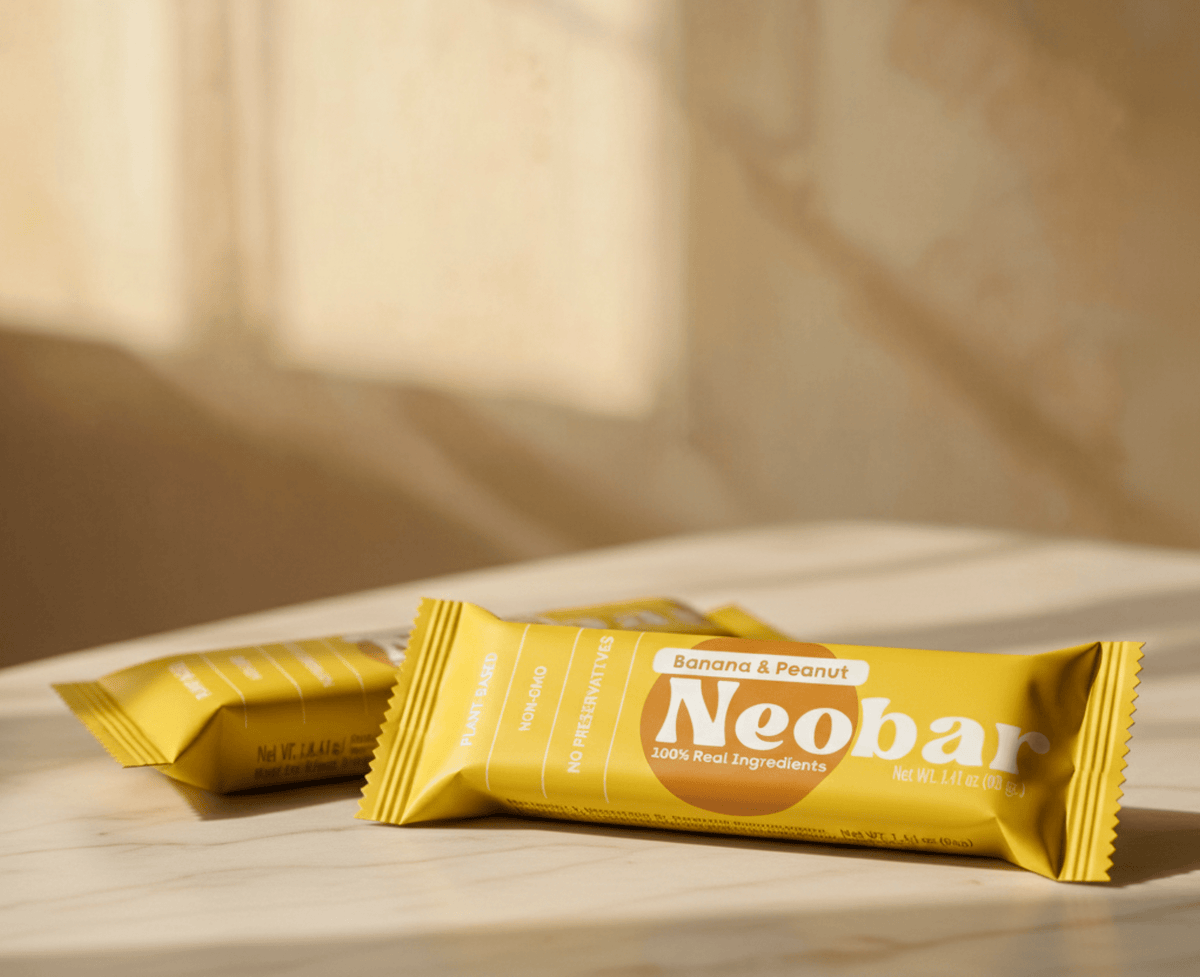 NEOBAR Banana & Peanut Plant-Based Healthy Nut and Fruit Snack Bars | 12 Count - Neobar - Energy Bar