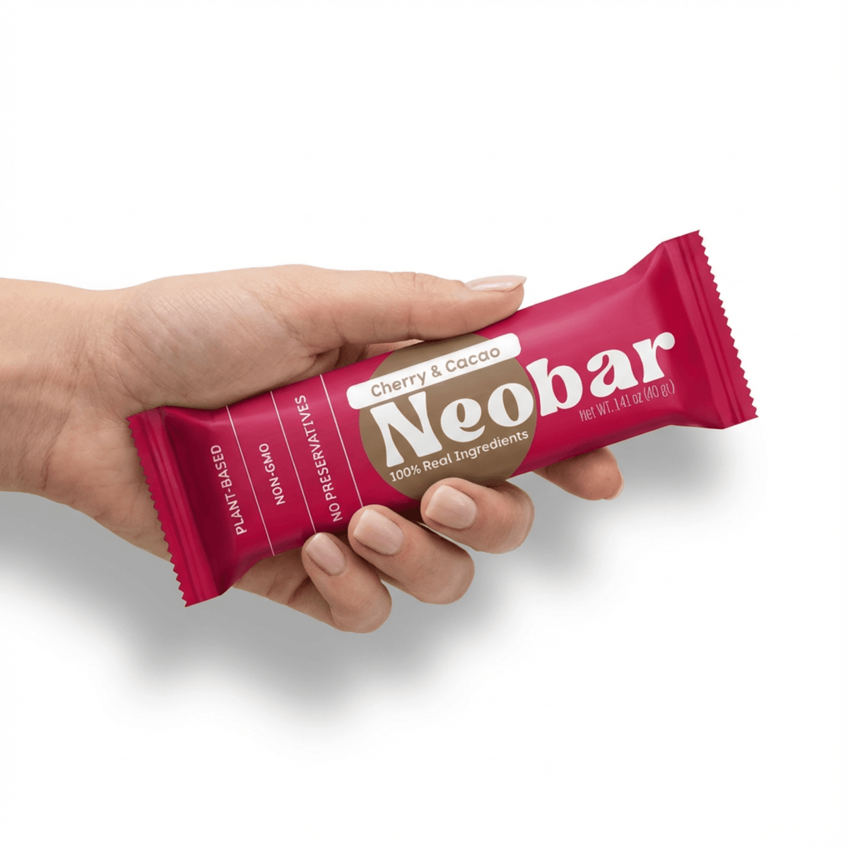 NEOBAR Cherry & Cacao Plant-Based Healthy Nut and Fruit Snack Bars | 12 Count - Neobar - Energy Bar